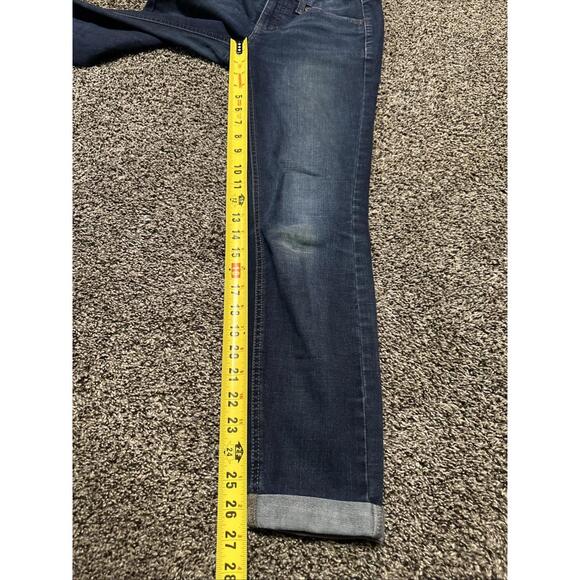 Lauren Conrad Jeans Woman’s Size 2 Skinny Blue Denim Dark‎ Wash Cuffed 26x26.5 - Picture 5 of 7